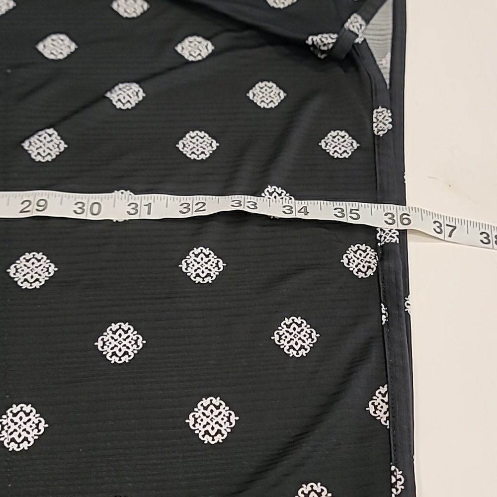 Wearabouts Dot Graphics V-Neck Tunic Top Black White Large - Picture 8 of 11